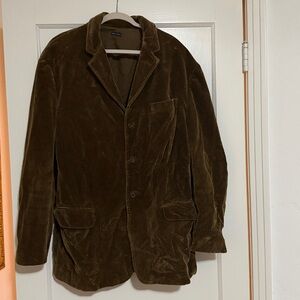 Vintage Polo Ralph Lauren Corduroy Sport Coat XL 
Brown Suede Elbow Patches Rare